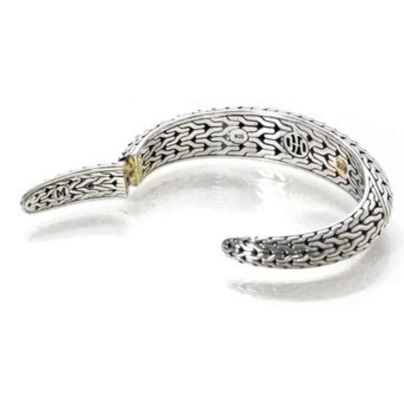JOHN HARDY Stirling Slver & Hammered 22K Gold Cuff - Picture 7 of 7